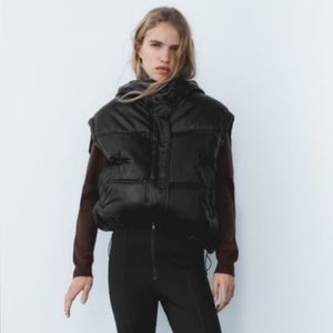 Zara Faux Leather Vest
